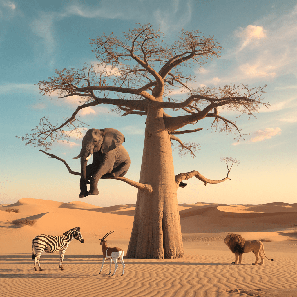 L&rsquo;Éléphant qui voulait s&rsquo;asseoir sur une branche&nbsp;d&rsquo;arbre